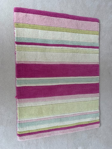 Aspace wool pink striped - pink, rug